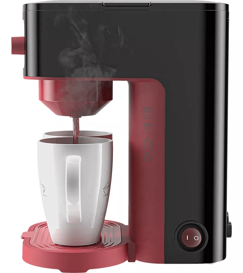 Cafeteira CAF230 Preto e Vermelho De filtro + 2 Xícaras de Brinde Cadence