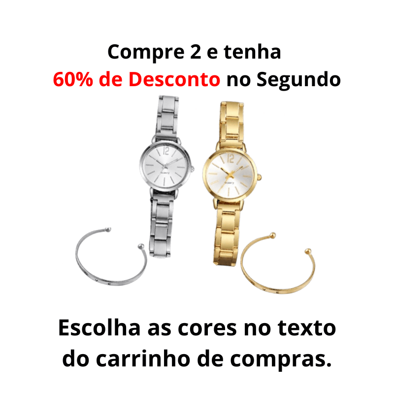 Relógio ViaShop Bell & Ross Quartz+ Brinde Pulseira Love Elegance