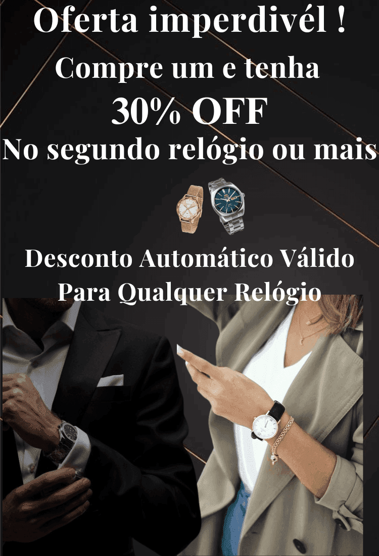 Relógio Importado de Luxo ViaShop Poedagar Diamond
