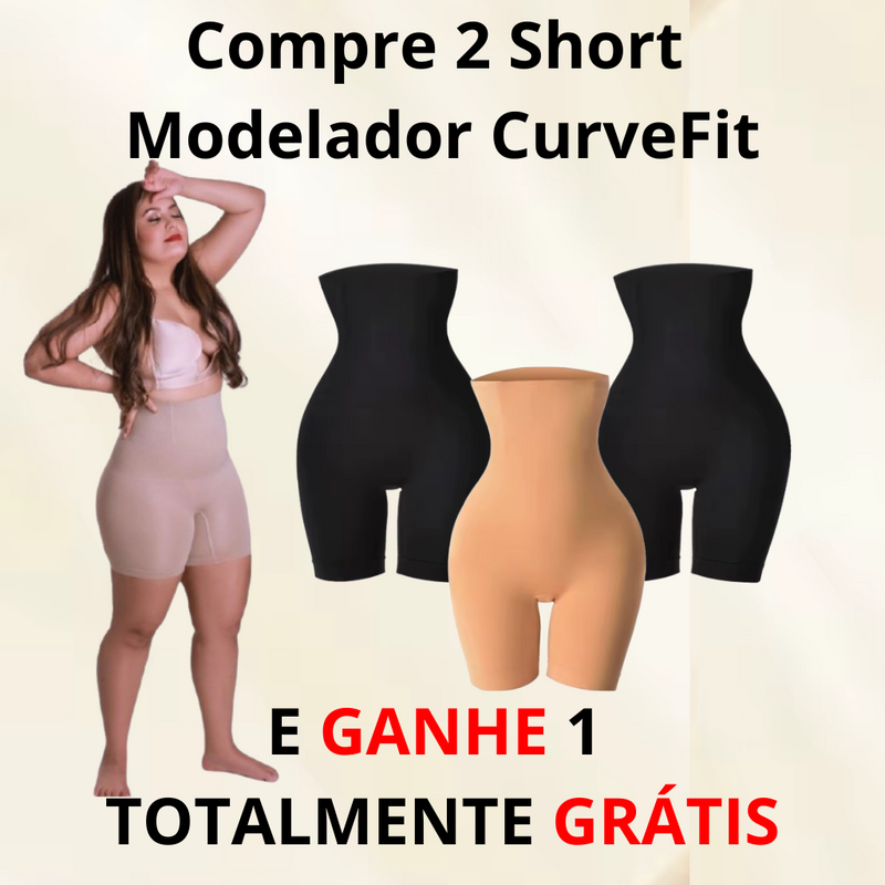 Short CurveFit- Modelador de Cintura e Levanta Bumbum